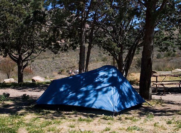Наша палатка в кемпинге Chisos Basin campground.