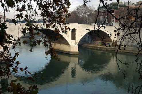 Зимний Тибр.