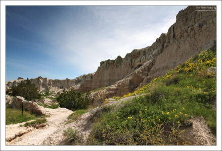 Первые метры по направлению каньона.