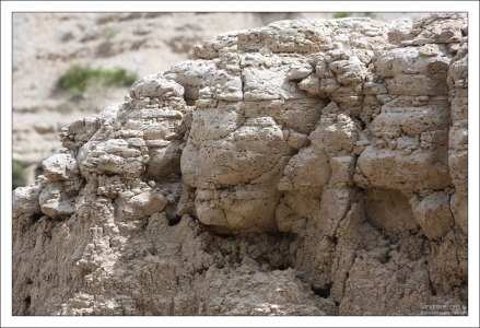 Пористая структура камня.