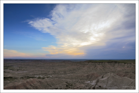 Закат над Pinnacles Overlook.