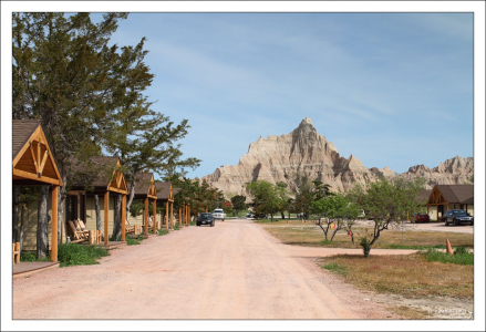 Кемпинг в национальном парке Бэдлендс.