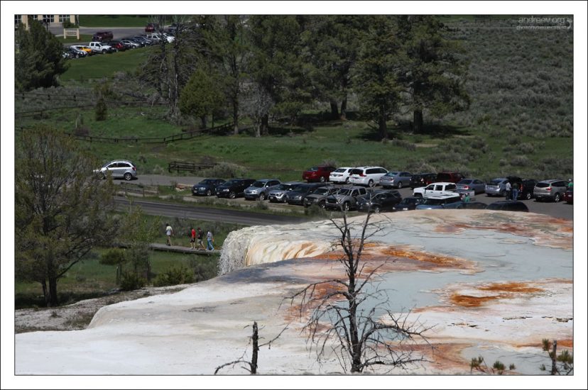 New Blue Spring на Мамонтовых террасах.