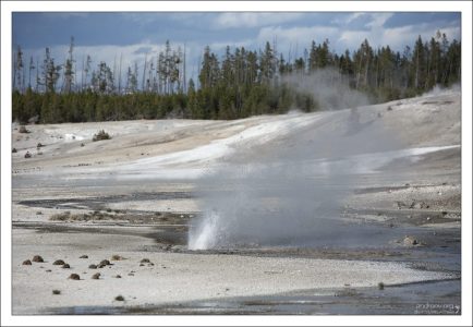 Некоторые из гейзеров Фарфоровой долины довольно эфемерны – их активность продолжается всего несколько недель, дней, а то и часов.
