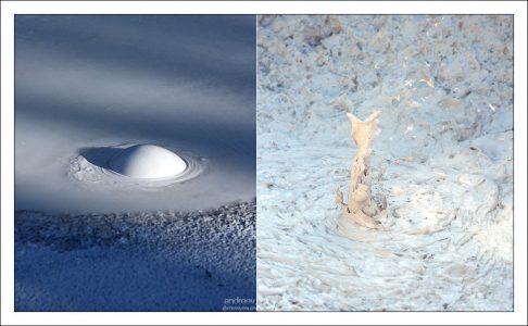 Кипящая глина на холме Artists’ Paintpots.