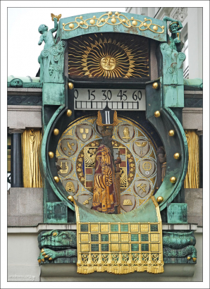 Выход исторических фигур на часах Анкерур.