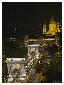 Цепной мост через Дунай (Széchenyi lánchíd).
