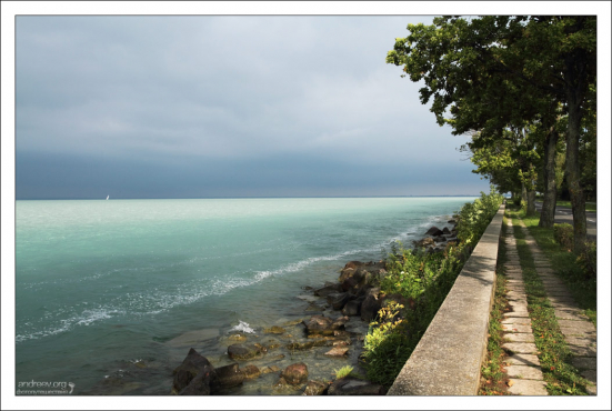 Северный берег озера Балатон.