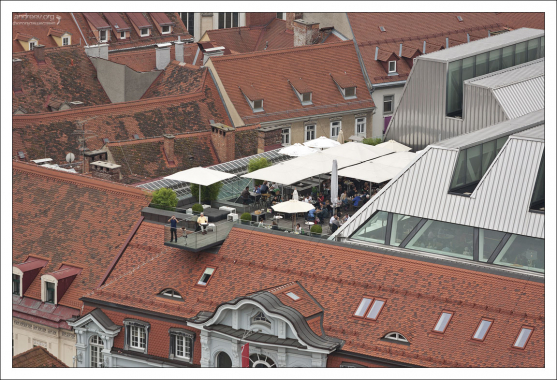 Смотровая площадка с баром в торговом центре Kastner & Öhler.