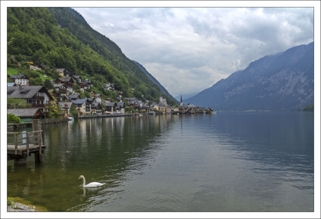 Ледниковое озеро Hallstätter See.