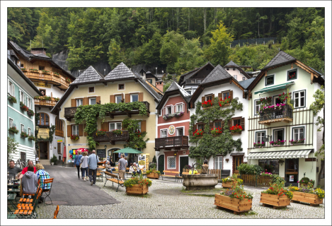 Сердце городка - площадь Marktplatz.