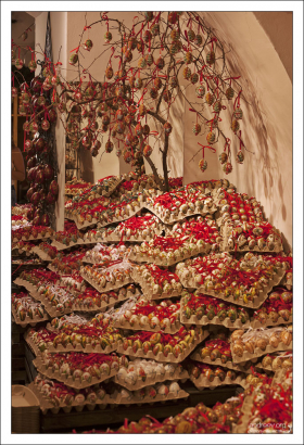 Яйца с орнаментом в магазине "Christmas in Salzburg".