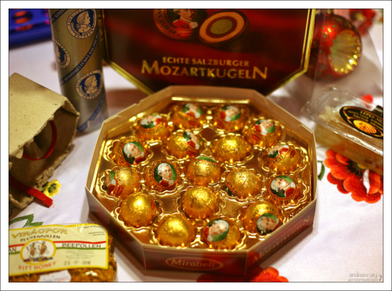 Знаменитые австрийские конфеты Mozartkugel.