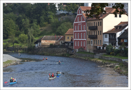 Канойщики на Влтаве.