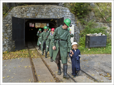 На выходе из графитовой шахты.