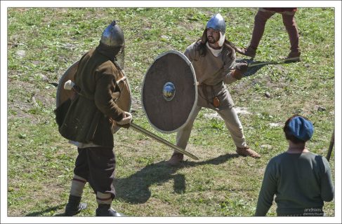 В азарте поединка.