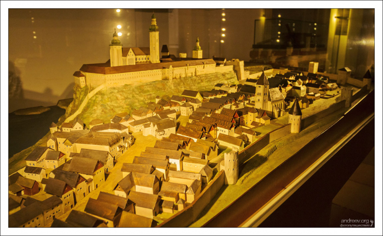 Модель аббатства в Мельке (1:100).