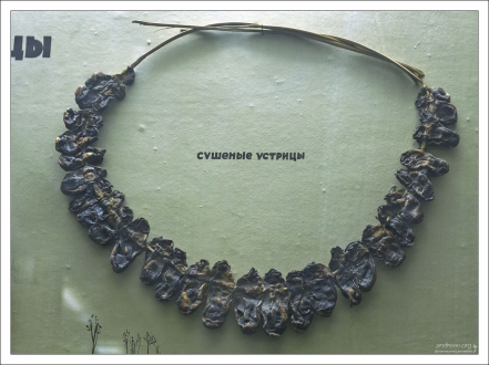 Ожерелье из сушеных устриц.