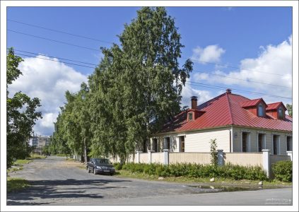 Квартал исторической застройки Петрозаводска.