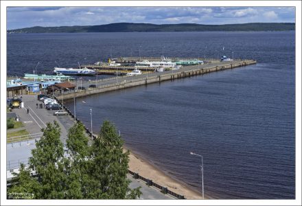 Речной вокзал Петрозаводска.
