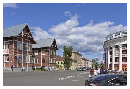 Въезжая площадь в Петрозаводске.