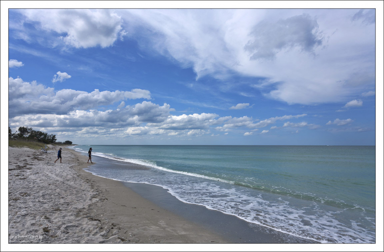 Мексиканский залив у барьерных флоридских островов.