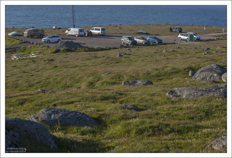 Парковка на самой западной точке Европы.