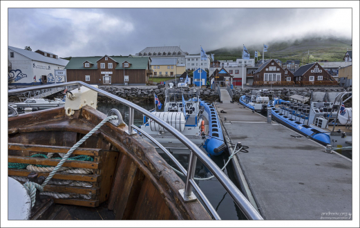 На борту рыболовного судна "Faldur" - традиционной исландской дубовой лодки.