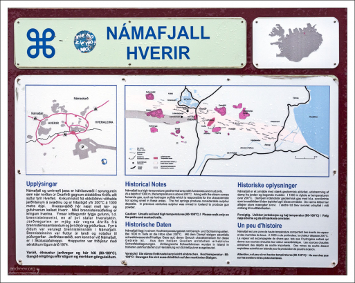 План геотермальной зоны Hverir.