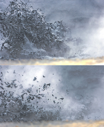 Взрыв грязи в динамике.