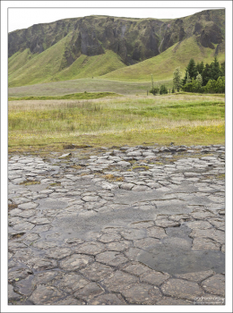 Гексагональные «плитки» выглядят так, как будто они сделаны человеком, но это природное явление.