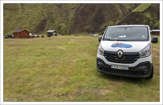 В кемпинге Þakgil.