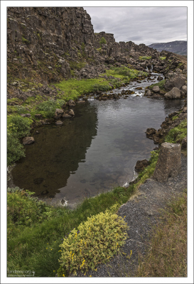 Þingvellir Drekkingarhylur - пруд для экзекуции путем утопления.