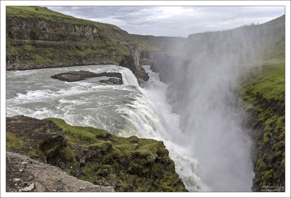 Водопад Гюдльфосс находится на реке Хвитау на юго-западе Исландии.