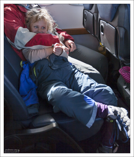 После обеда в салоне катера "Targa".