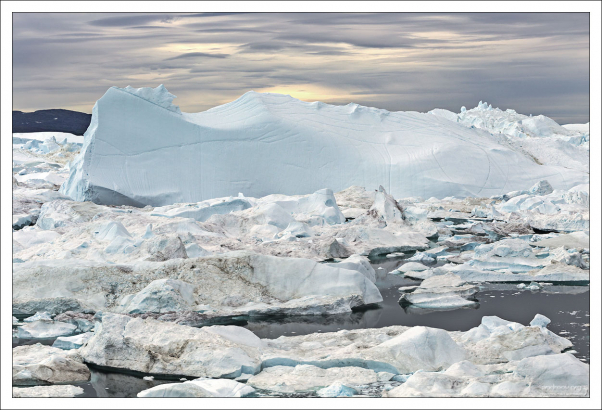Ледяная толкучка в фьорде.