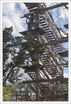 Веревочный городок Twisted Trails возле Сан-Антонио.