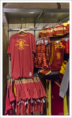 Футболки, шарфы, галстуки от Гриффиндора.