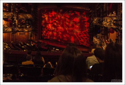 Перед началом мюзикла «Король-лев» в театре «Лицеум».