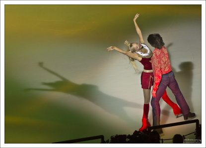 Дуэт Принцессы и Трубадура под песню "Луч солнца золотого".