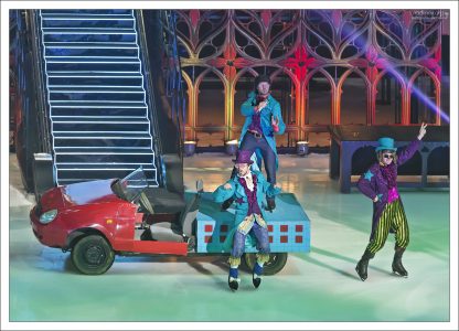 Переодетые в шоу-менов Бременские музыканты и Король.