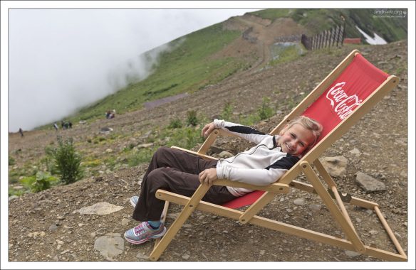 Саша на вершине Роза Пик.