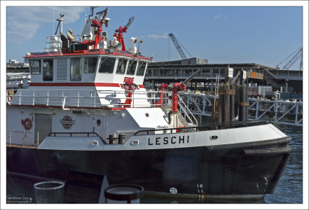 Противопожарное судно "Леший", названное в честь индейского вождя племени Нискуалли (Nisqually Indian Tribe).