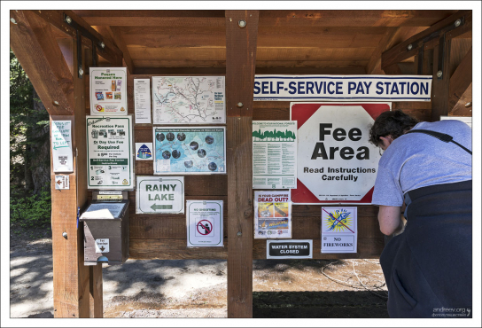 Парковка и кемпинг Rainy Pass Picnic Area.