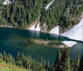 Островок в озере Ann lake выглядит совсем не так, как сверху.