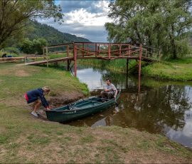 В кемпинге Camp Coeur d'Alene можно покататься на лодке по Волчьему ручью.