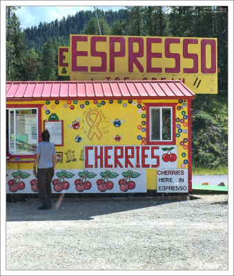 В Айдахо сезон черешни. Придорожный киоск.