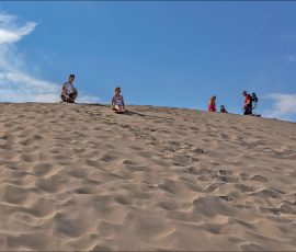 Сэндбординг (от англ. sand – песок и board – доска) – вид спорта, заключающийся в езде на сноуборде по песчаным дюнам.