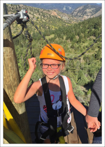 Перед началом зиплайн-спуска в Монтане.