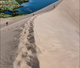 Маленькое озеро (это не характеристика, а название собственное - Small lake) у подножия дюны Брюно.